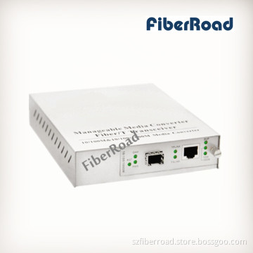 1000base-Tx (RJ45) to Open SFP Port Managed Media Converter